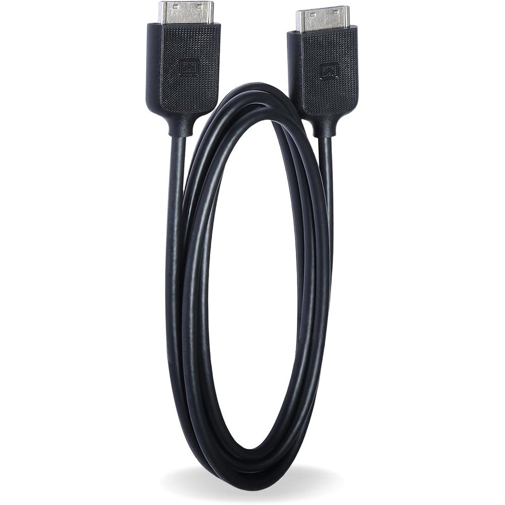 Tjyuze BN39-02209B One Connect Cable front view showing black jacket insulation and flat rectangular forty four pin connectors.