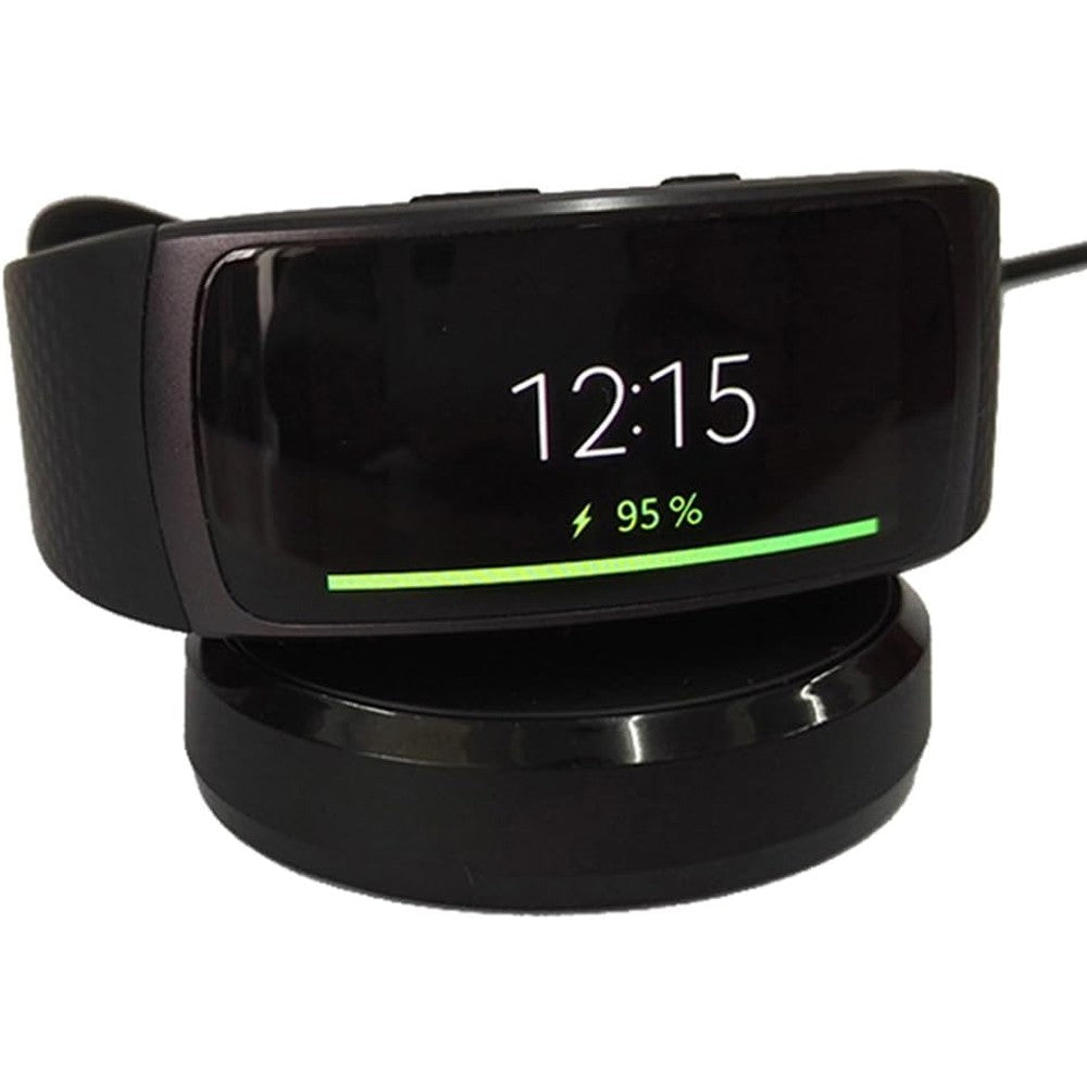 Kissmart Galaxy Gear Fit 2 Charger front view on black background