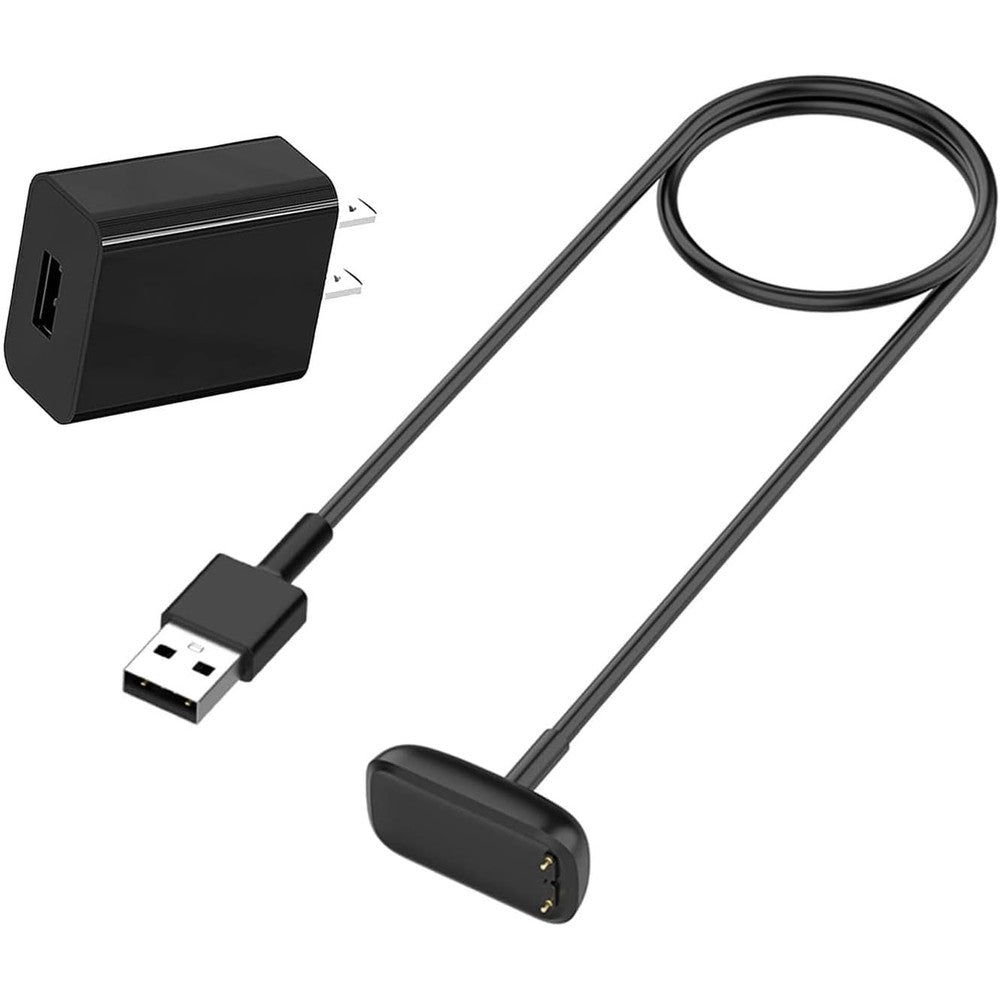 Gaolaoz fitness tracker wall charger plug and magnetic USB cable front view