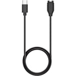 Kissmart charger cable for Garmin watch front view showing the proprietary magnetic docking connector.