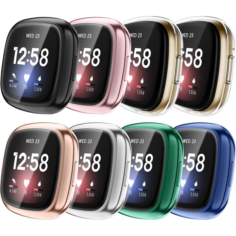 Fintie smartwatch bumper cover front view showcasing clear protective design.