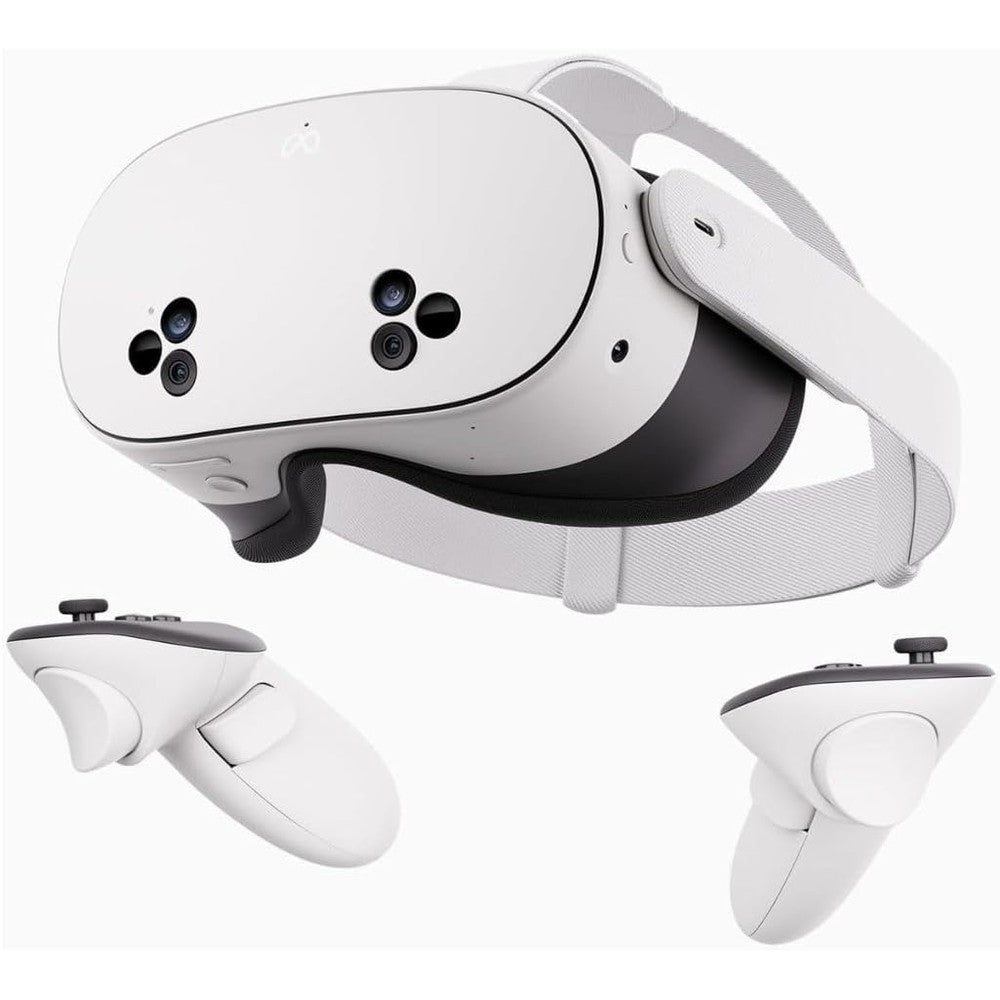 Meta Quest 3S 128GB virtual reality headset front view white color