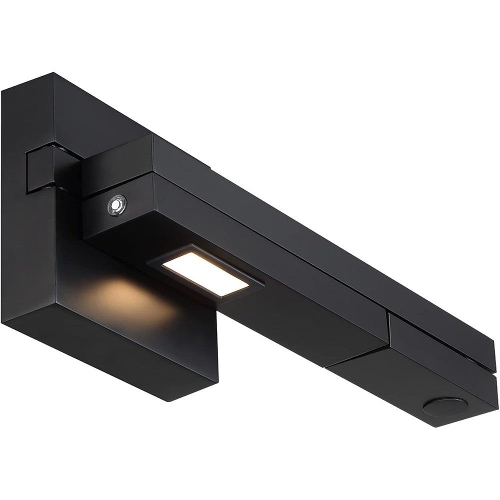 Wac Lighting Dweled Flip Led Right Swing Arm Wall Sconce In Black 3000k Warm White - Image 1