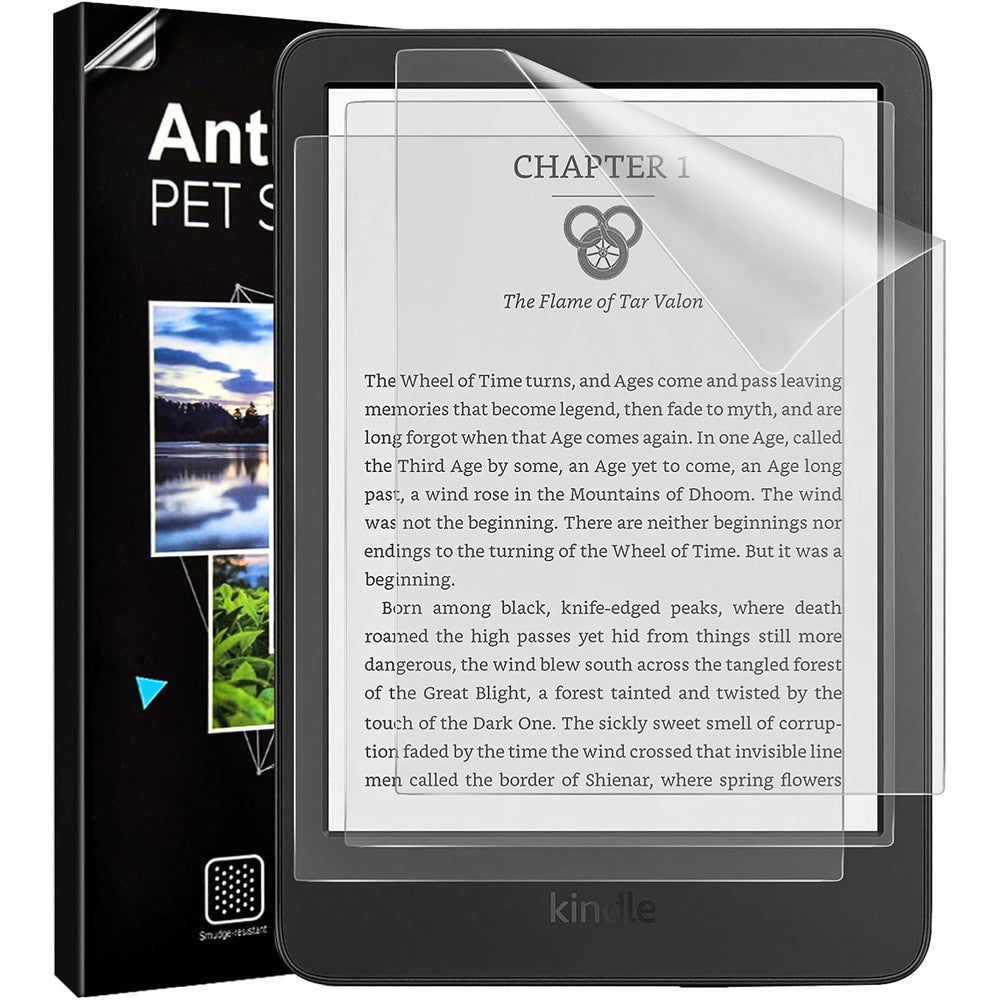 TiMOVO anti-glare screen protector for 6 inch Kindle front view