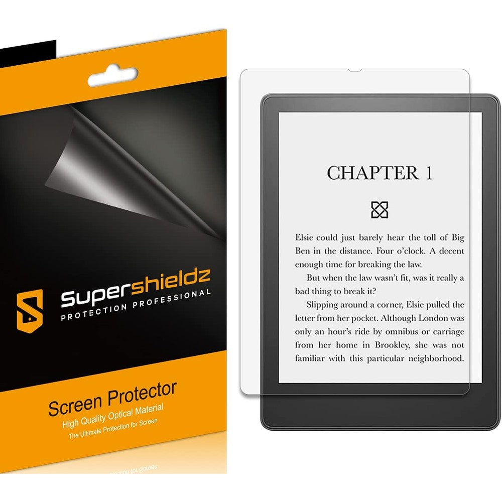Supershieldz matte screen protector for Kindle Paperwhite 6.8 front view