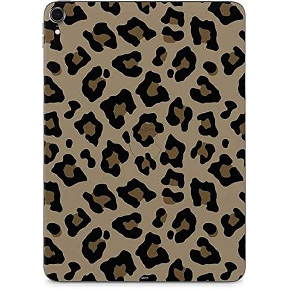 Skinit Leopard Print skin applied to the back of an Apple iPad Pro 13 Inch M4.