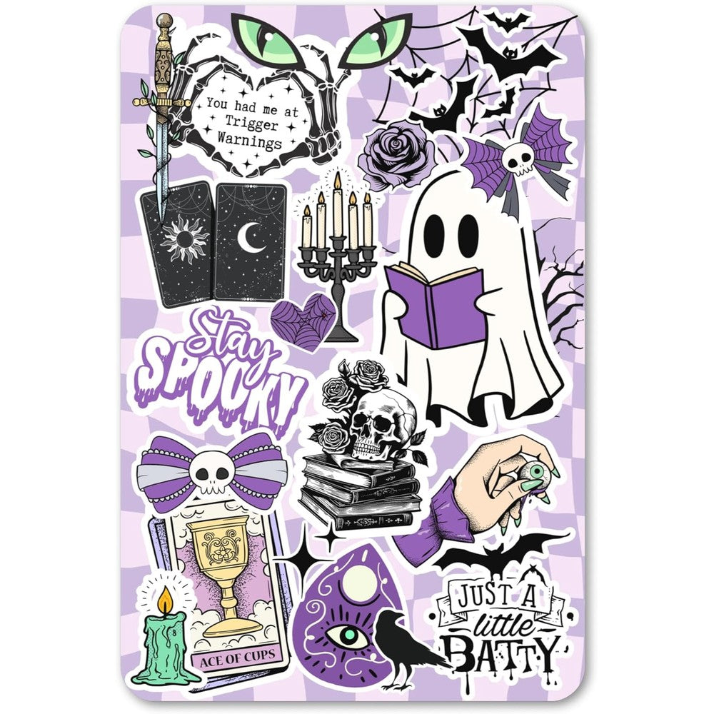 Appalachian Artisans Purple Spooky Halloween Kindle Paperwhite insert front view