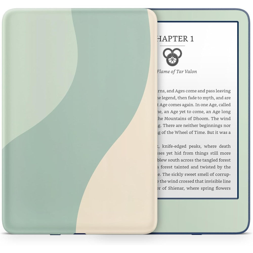 Tacky Design Colorwave Kindle 11th Gen skin front view