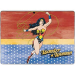 Skinit decal tablet skin front view showcasing the licensed DC Comics Wonder Woman illustration