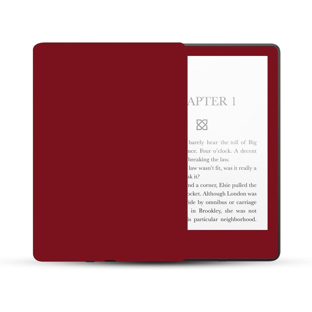 MightySkins solid burgundy vinyl decal skin for Amazon Kindle Paperwhite 5 front view