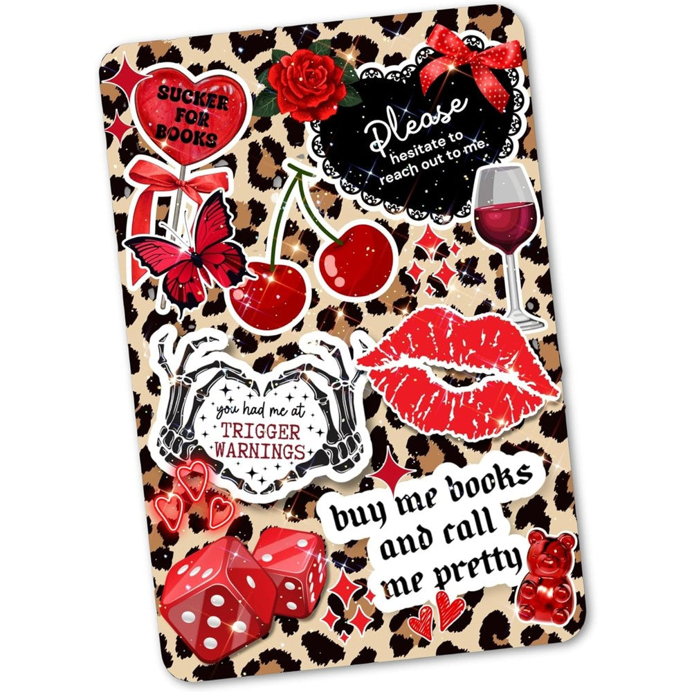 Appalachian Artisans leopard print Kindle insert front view in clear case