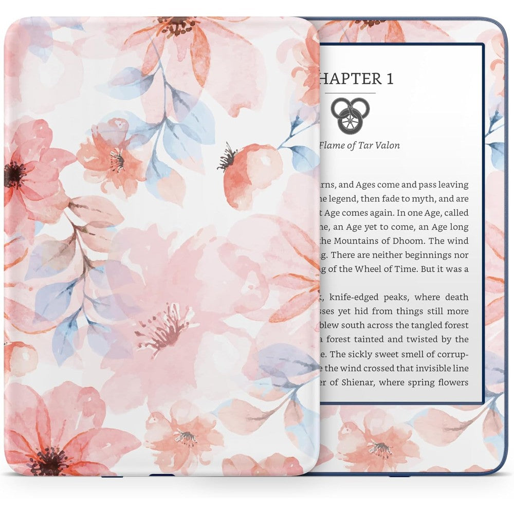 Tacky Design floral skin for Kindle ColorSoft 2024 front view