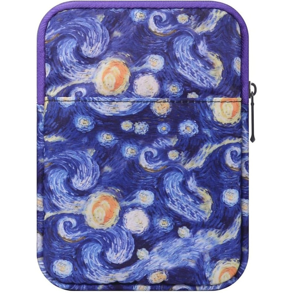 Ailyriss Starry Sky e-reader sleeve front view for 6 to 7 inch tablets.