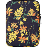 Lasitalla 6.8 inch black flower e-reader sleeve front view