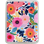 Generic floral cardstock insert for Kindle clear case front view