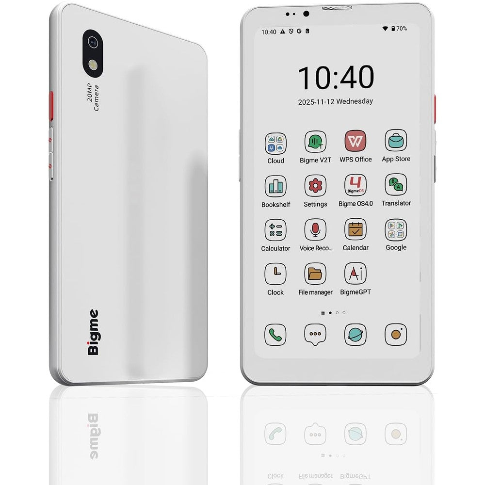 Bigme HiBreak Pro Color Epaper Smartphone front view white