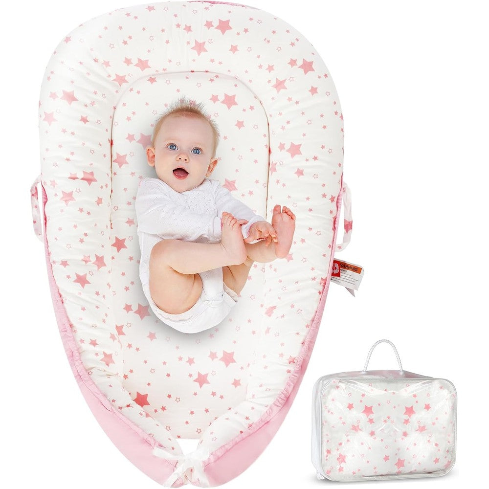Teeaoe baby lounger twinkle pattern front view