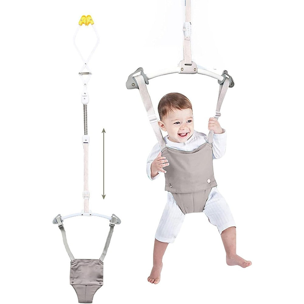 Gaorui Creative Baby Door Jumper Gray front view