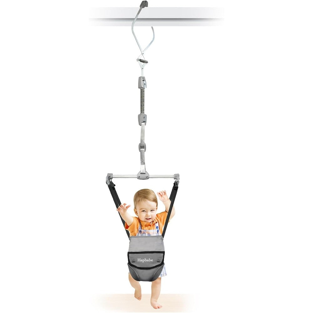 Hapbabe baby door jumper front view with adjustable strap