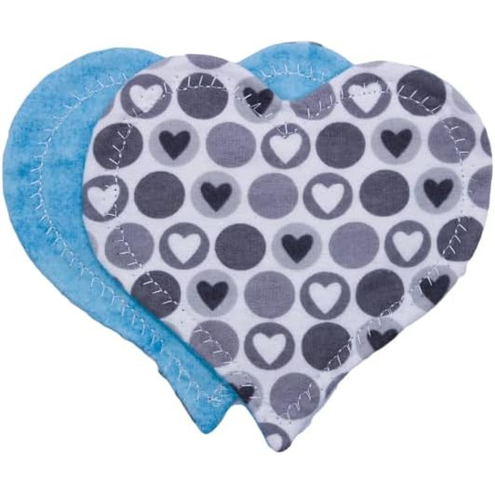 Happy Turtle Creations Scent Bonding Hearts Gray Blue front view for NICU baby comfort