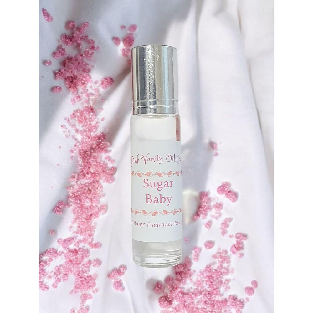 Pink Vanity Oil Co Sugar Baby Perfume Oil front view