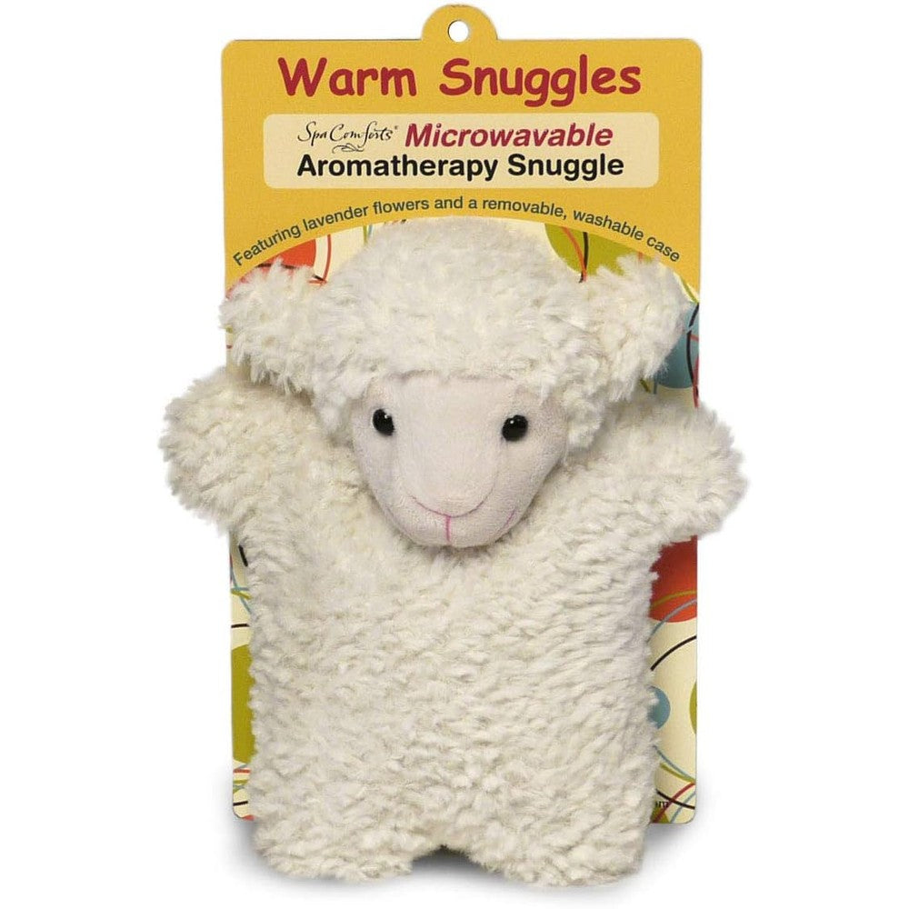 Dreamtime Spa Comforts Warm Snuggles Lamb plush toy front view