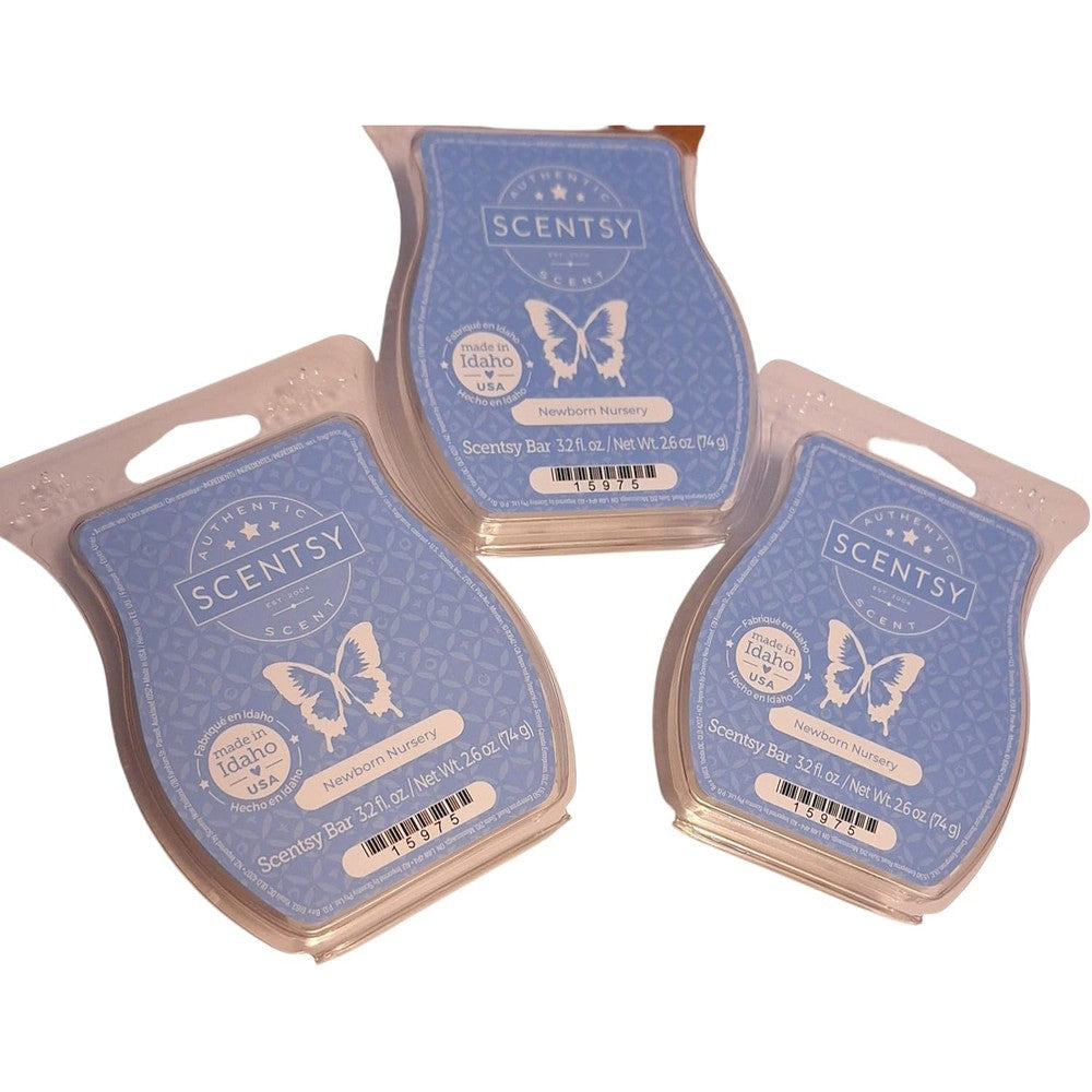 Generic Newborn Nursery wax bars 3 pack front view fragrance melts