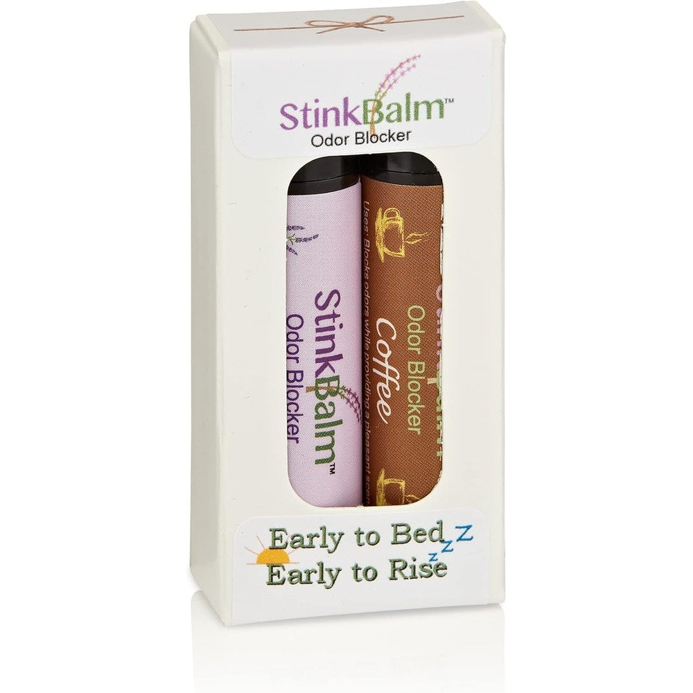 StinkBalm Odor Blocker Early to Bed Early to Rise 2 Pack front view