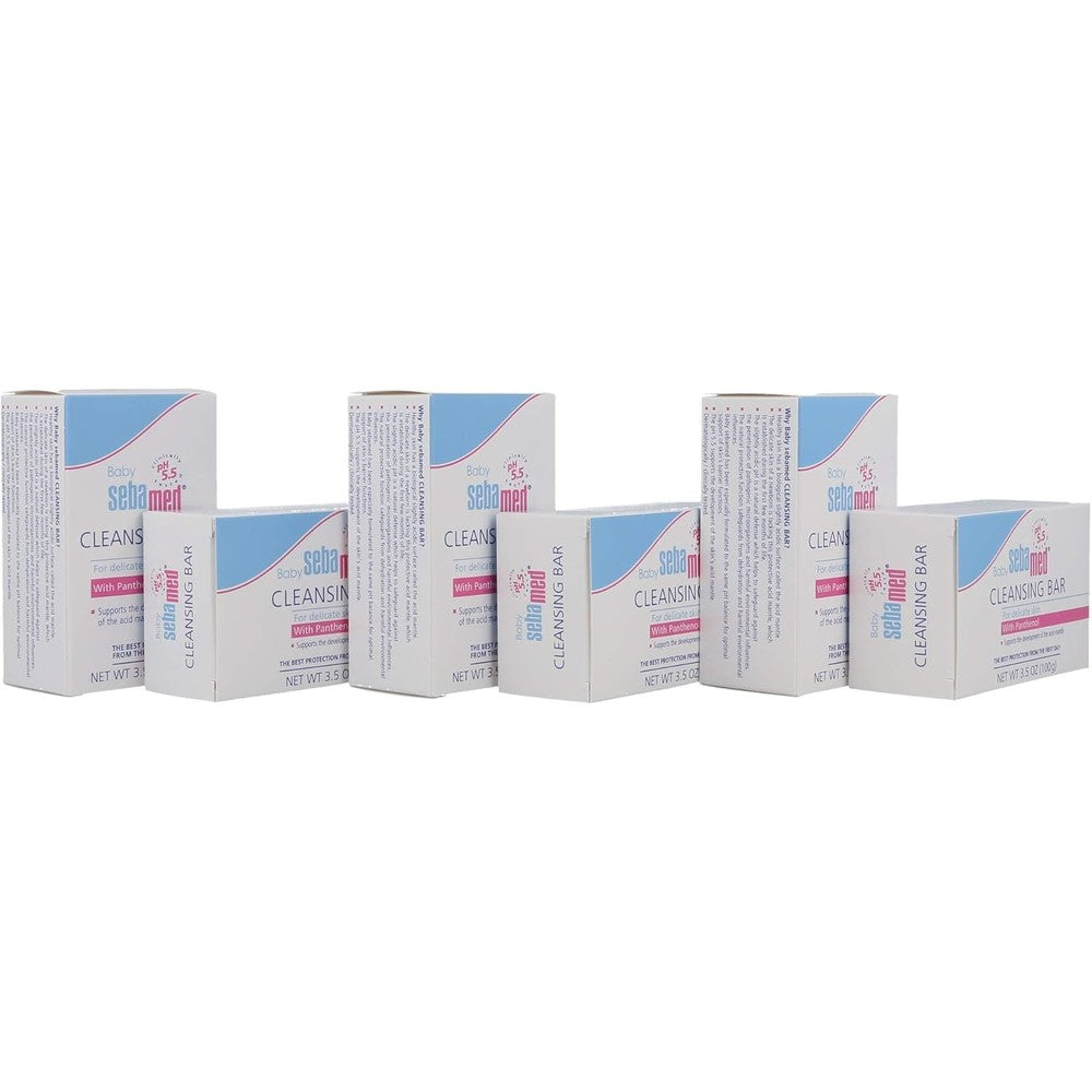 Sebamed Baby Cleansing Bar pack of six front view