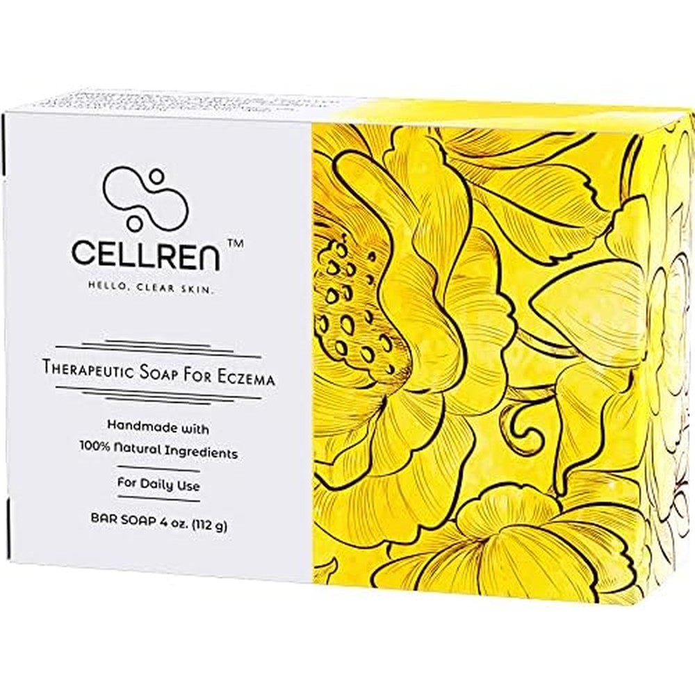 CellRen Eczema Soap Bar front view therapeutic skin relief