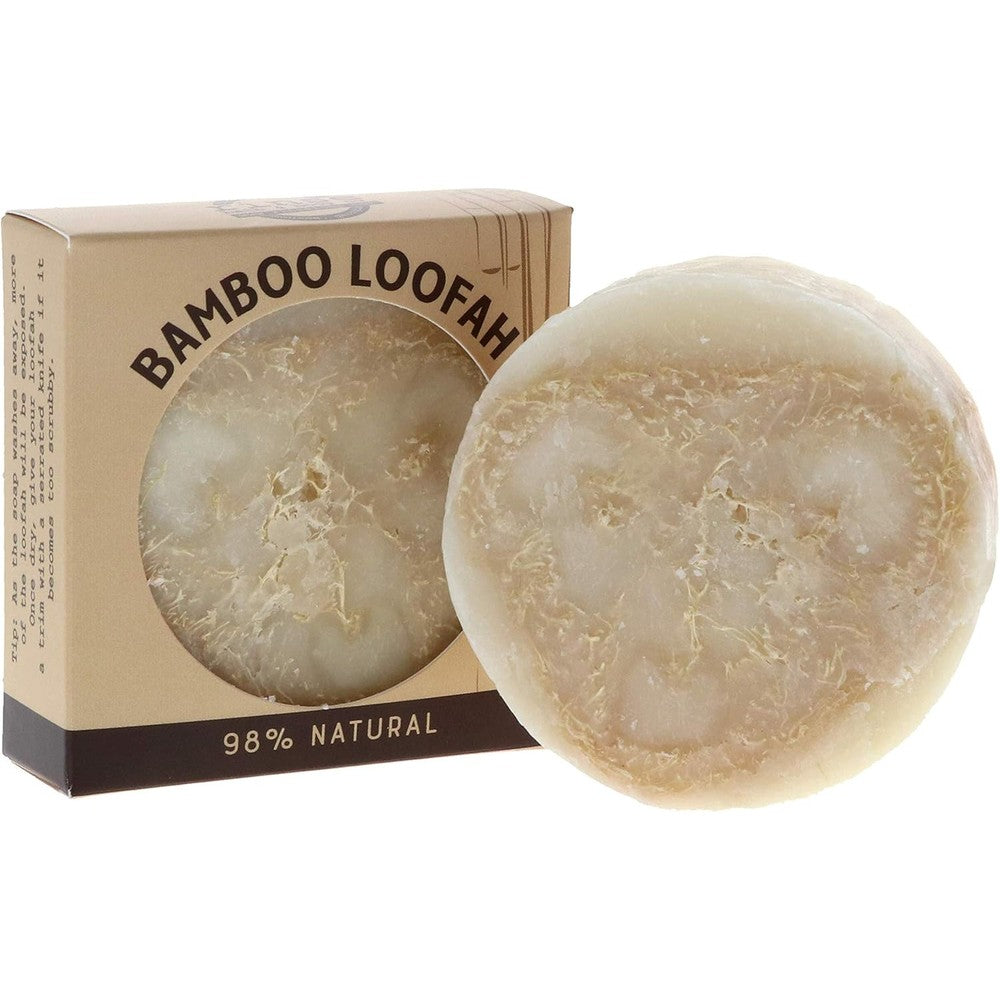 Rinse Bath And Body Bamboo Loofah Soap front view packaging