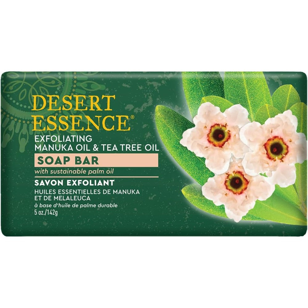 Desert Essence Manuka Tea Tree Oil Soap Bar front packaging view