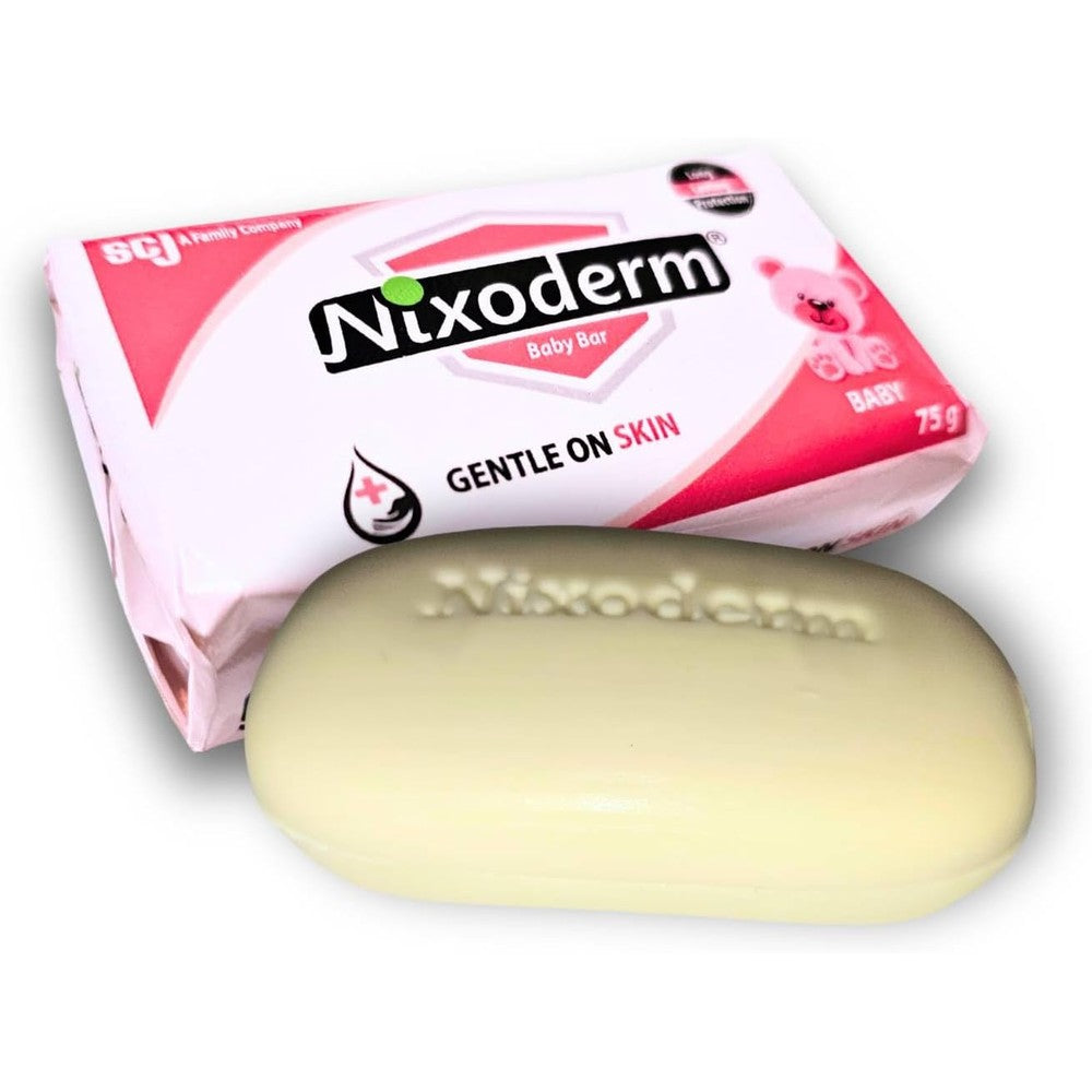 Nixoderm Baby Bar Soap 75 grams front view packaging