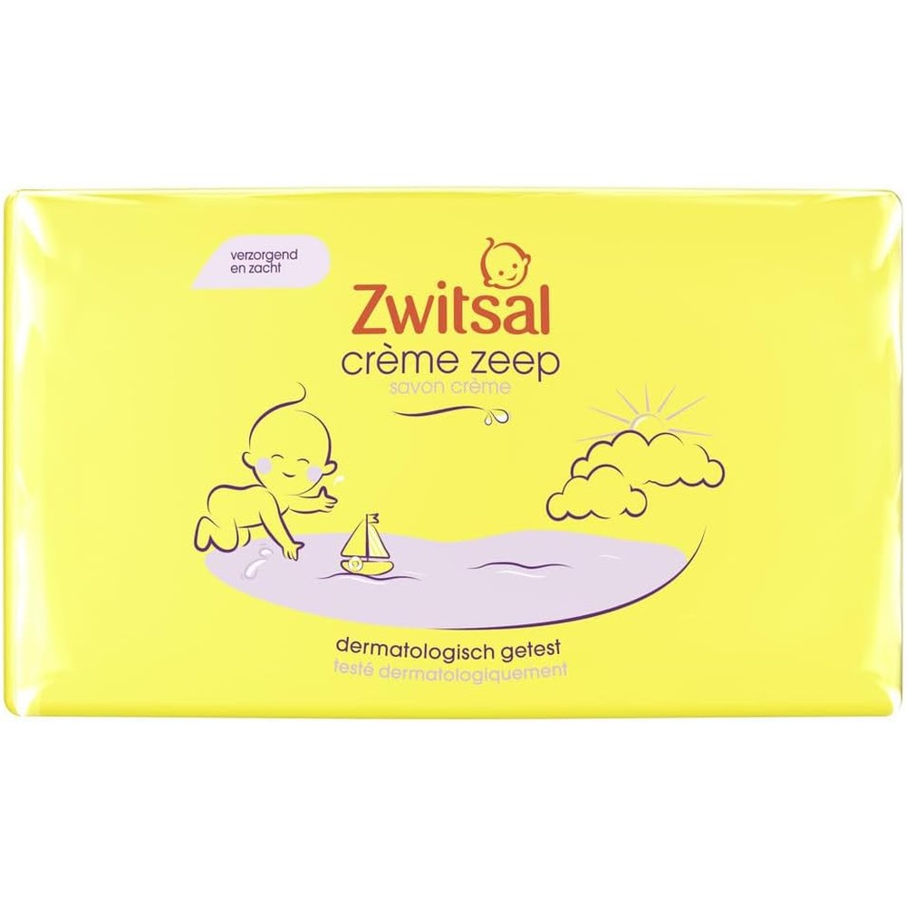 Zwitsal Baby Soap 90g 4-Pack front view packaging