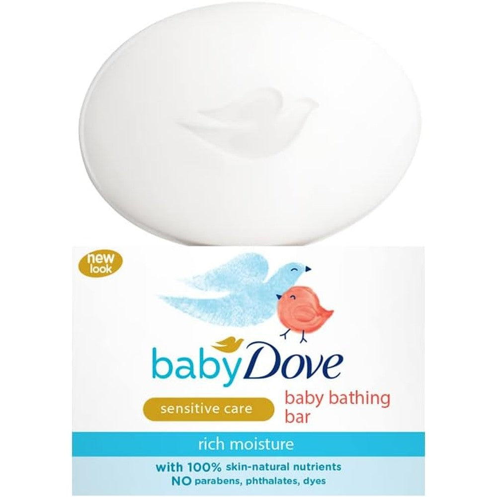 Baby Dove Rich Moisture Bathing Bar 75g front view