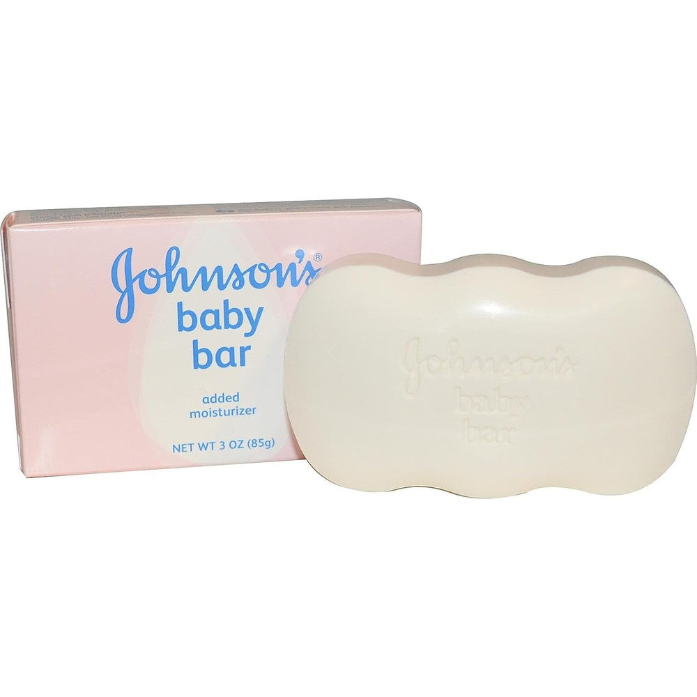 Johnson's Baby Soap Bar for Face and Body 3 Pack front view
