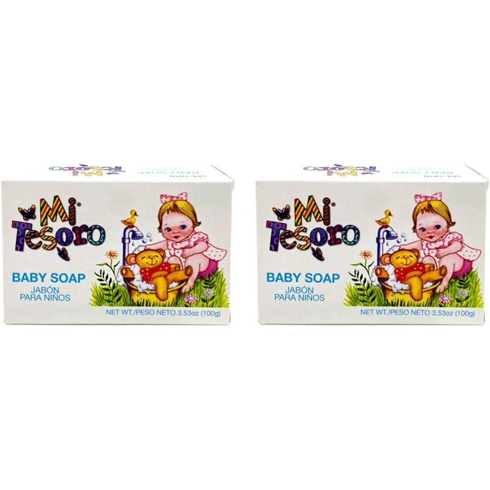 Mi Tesoro baby soap for sensitive skin front view packaging