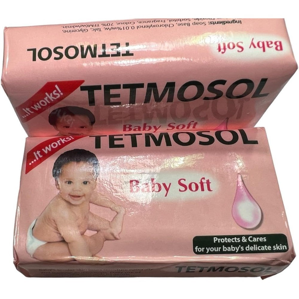 Gratiam Tetmosol Baby Soft Soap 75g pack of two front view