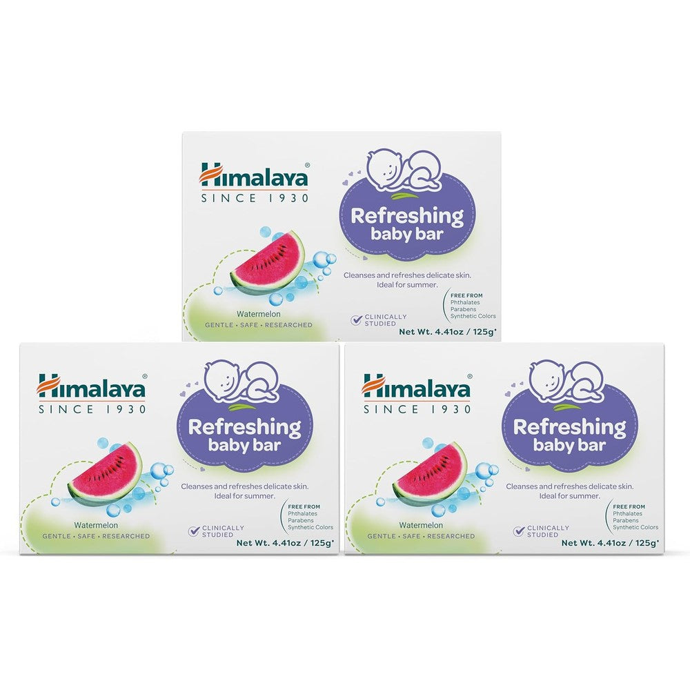 Himalaya Refreshing Baby Bar 3 Pack front view
