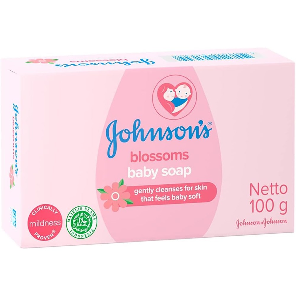 Johnson And Johnson Baby Lotion Soap Blossoms front view