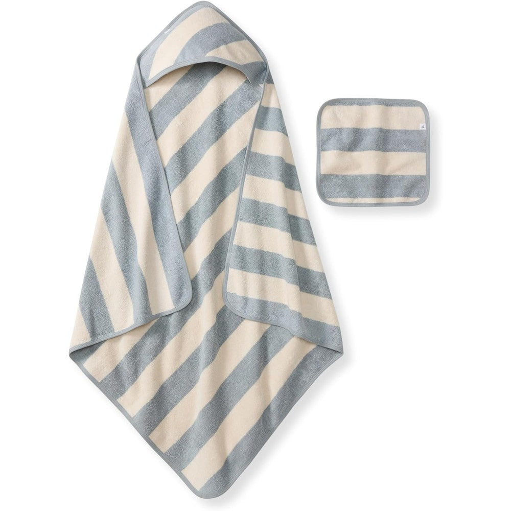 Burt's Bees Baby organic cotton hooded towel front view