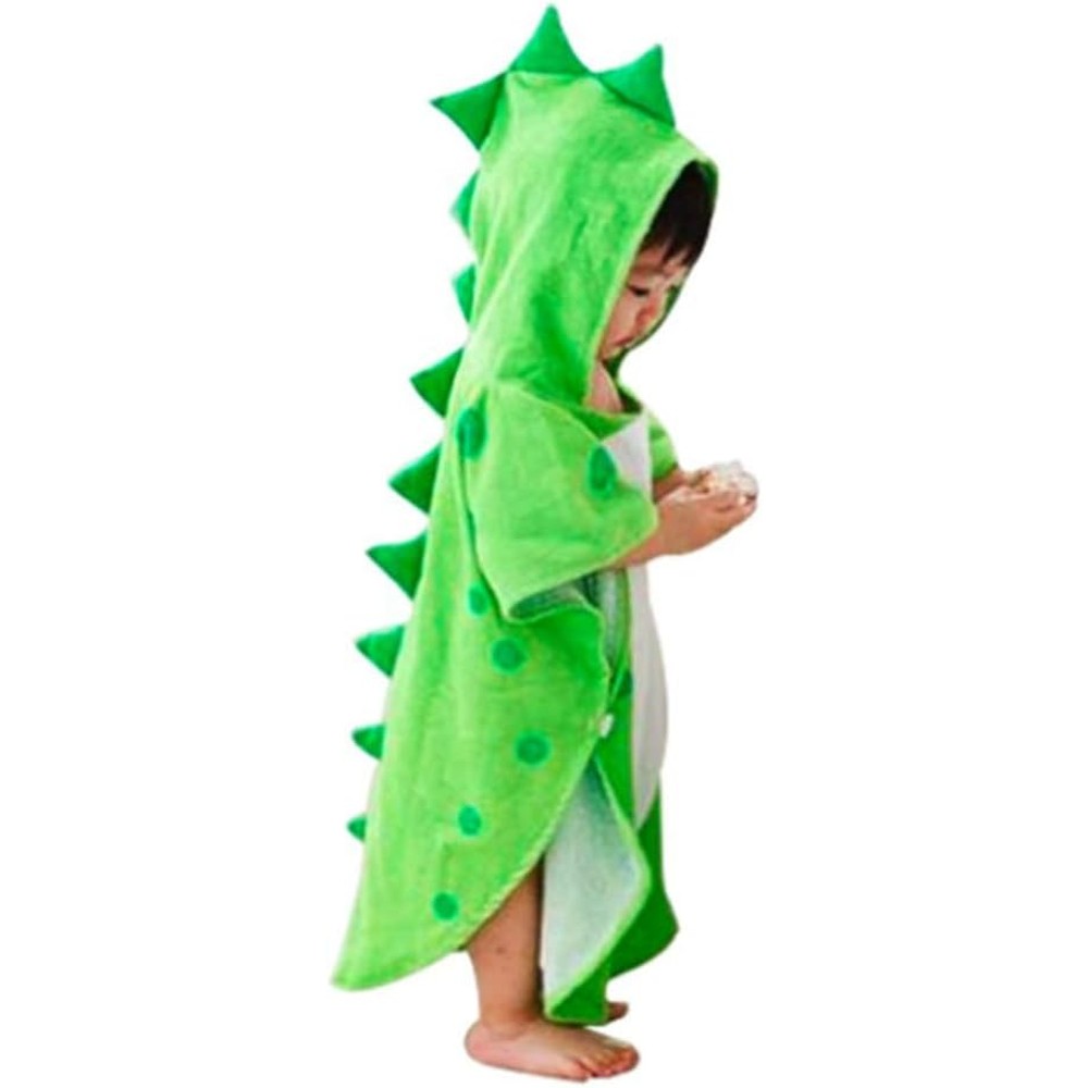 Maleroads dinosaur hooded baby bath towel front view