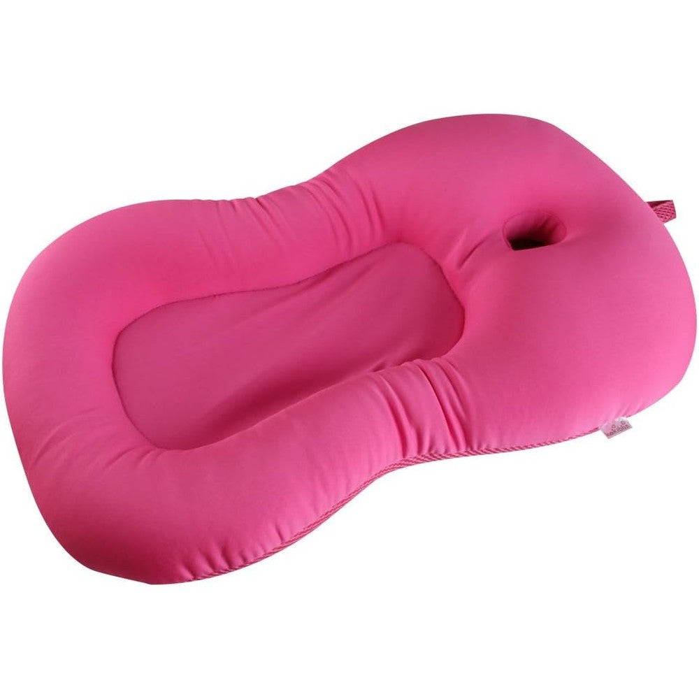 Kakiblin baby bath cushion pink front view for newborns