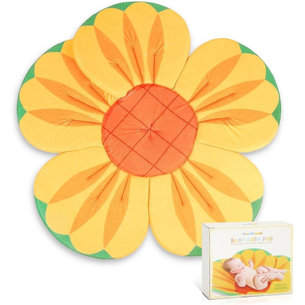 YooxArmor sunflower baby bath pad front view