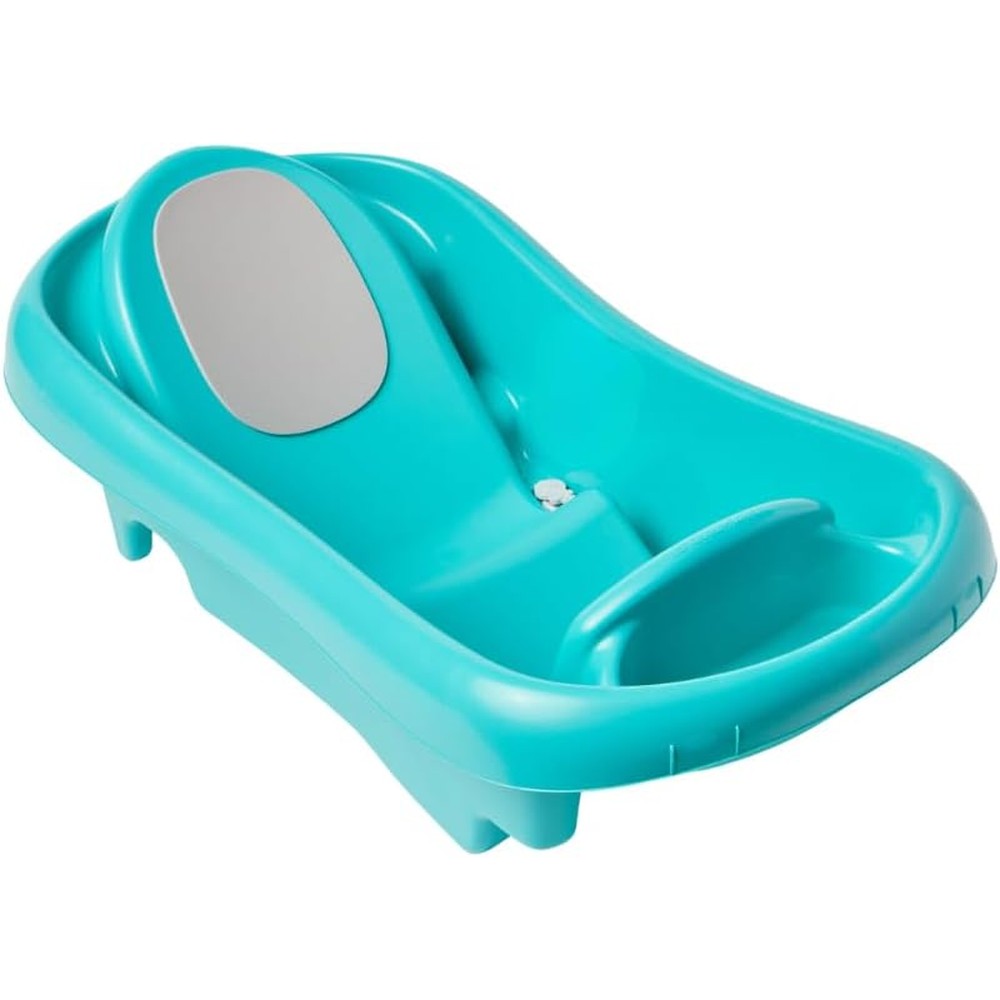 The First Years Newborn to Toddler Baby Bath Tub Teal front view