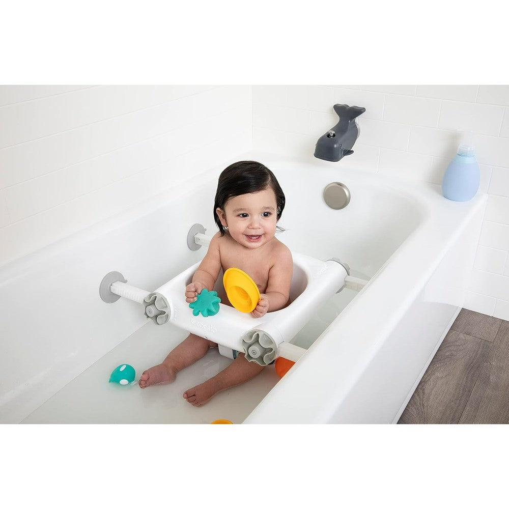 Regalo Baby Basics Bath Seat front view in white