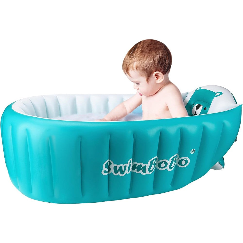 Swimbobo inflatable baby bath tub front view portable pool