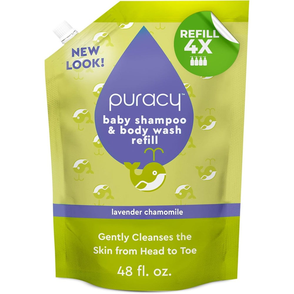 Puracy Shampoo and Body Wash for Children front view pouch