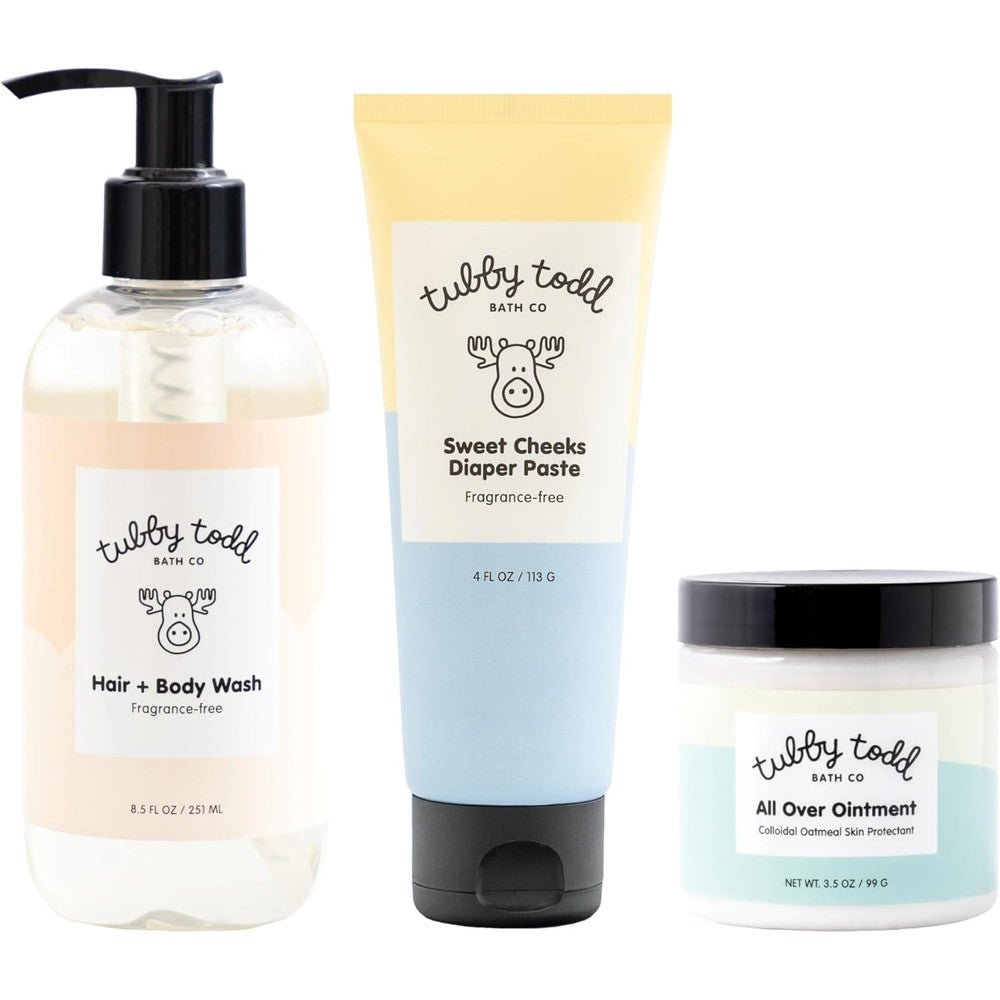 Tubby Todd Baby Bundle Newborn Skin Care Set front packaging view