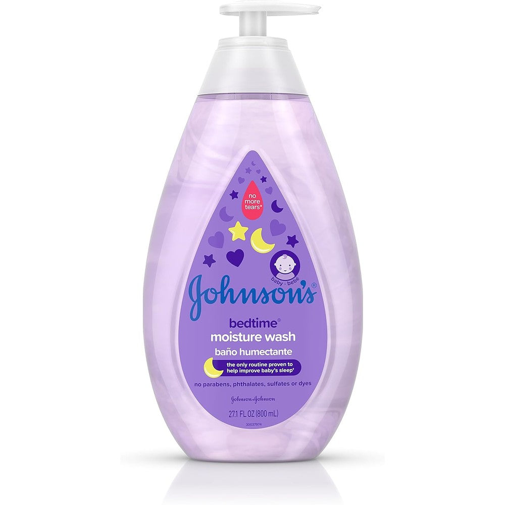 Johnson's Baby Bedtime Moisture Body Wash front view authentic USA import
